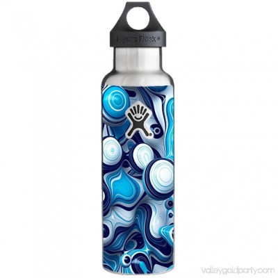 Skins Decals For Hydro Flask 21Oz Standard Mouth / Mixed Blue Bubbles Glass